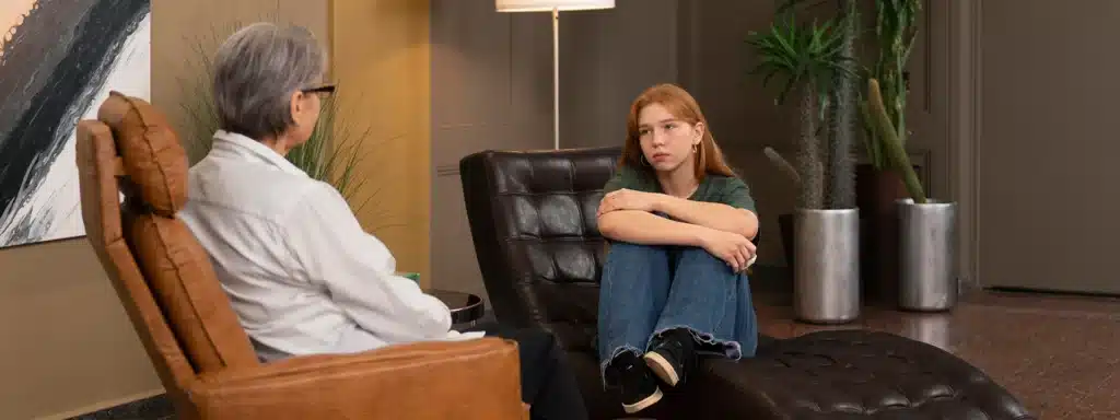 Mental health counseling and psychiatric care for adults showing symptoms of distress