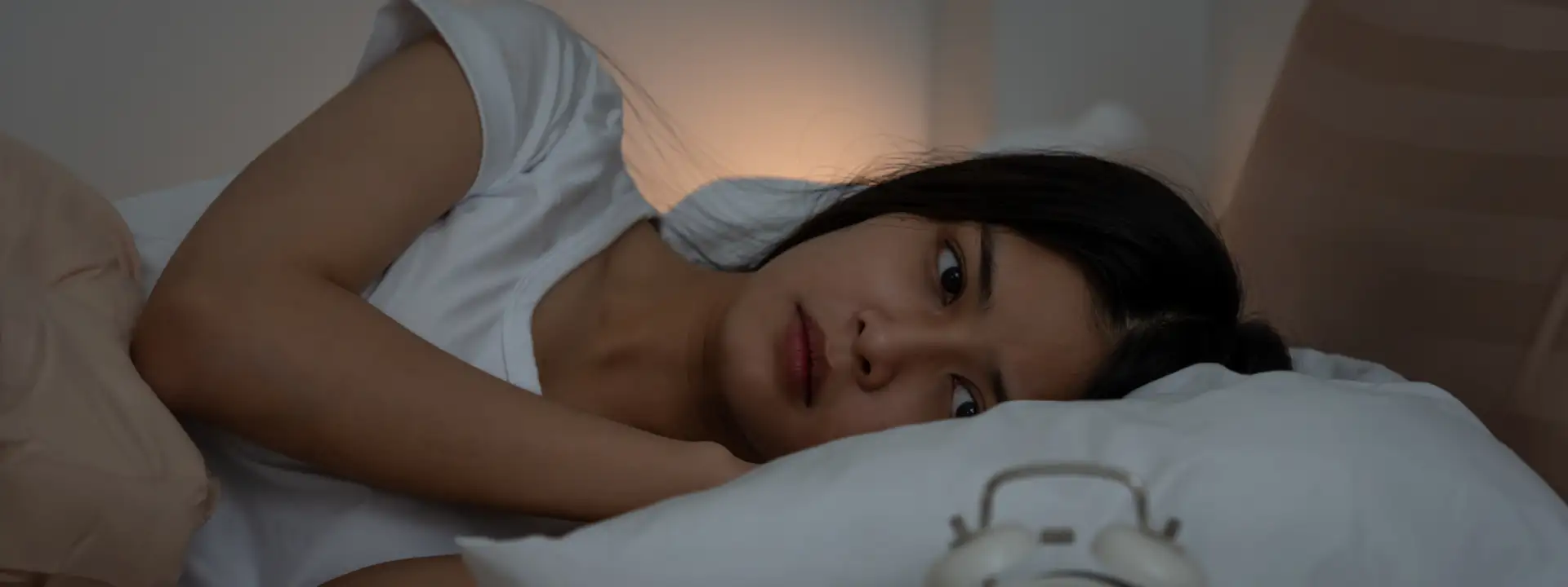 Signs of depression and stress such as heavy clouds and sleepless nights