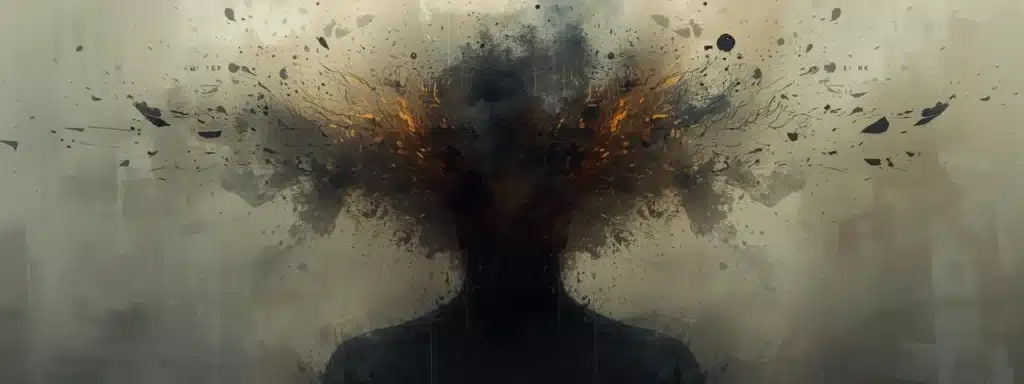 Conceptual image of a human figure with brain and body connection glowing, symbolizing how trauma affects both mental and physical health