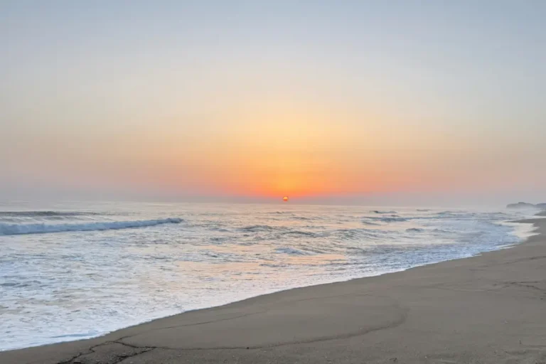 Serene shoreline in Ocean Beach reflecting calm, balance, and accessible mental health care for lasting peace.