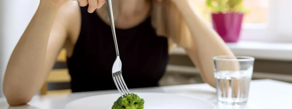 Supportive counseling session focused on eating disorder treatment and healing