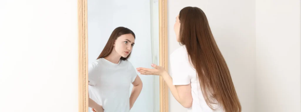 Person appearing driven and productive in one moment, then overwhelmed and unable to function