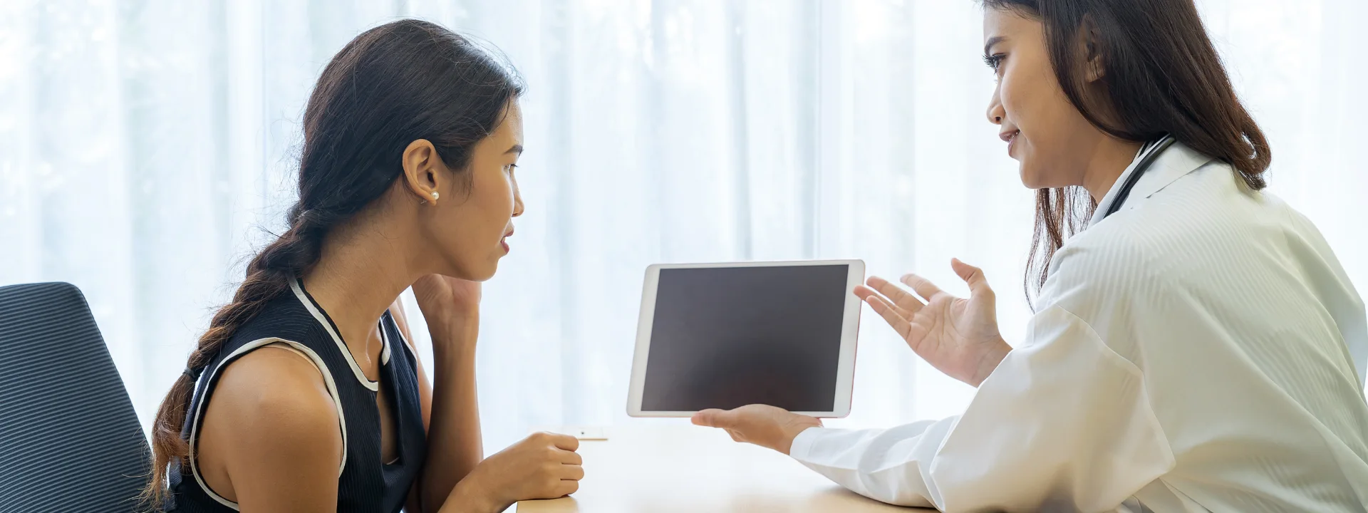 Patient receiving comprehensive care at a residential mental health treatment center