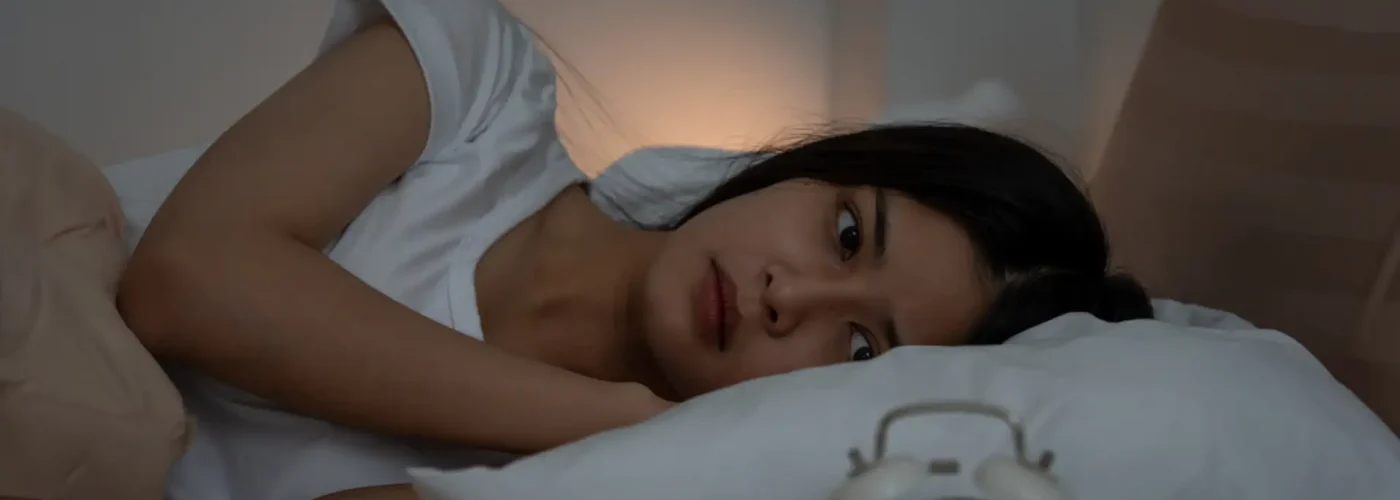 Signs of depression and stress such as heavy clouds and sleepless nights