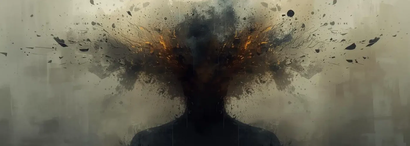 Conceptual image of a human figure with brain and body connection glowing, symbolizing how trauma affects both mental and physical health